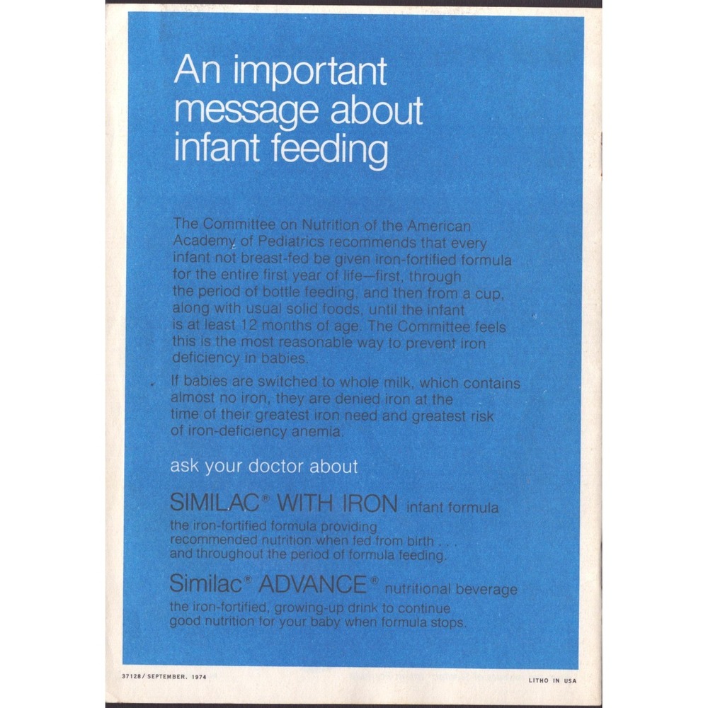 Vintage 1974 How Your Child Learns About Sex Booklet Ross Laboratories Similac - Picture 2 of 3